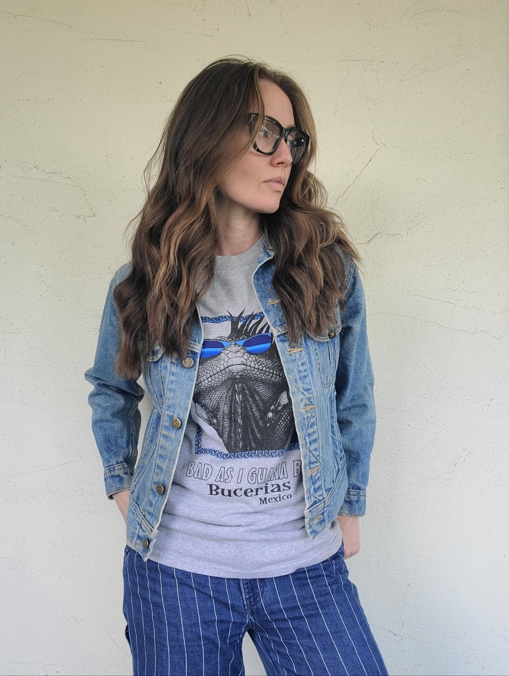 The LEE Riders Vintage 80s Denim Jacket S/M - Picture 4 of 16